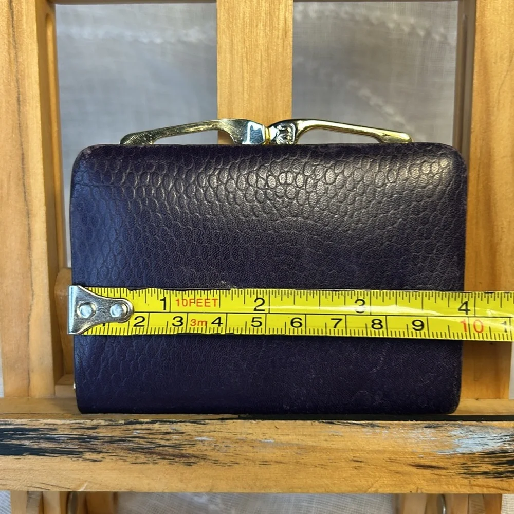 Daytons made in Spain super soft glove leather coin pouch vintage